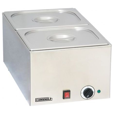 Bain-marie inox avec 2 bacs gn 1/2 - Casselin - cbm2