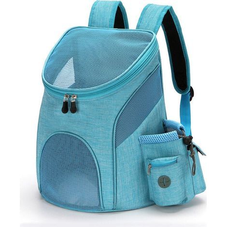 Sac Dos pour Chat Sac de Transport pour Chien Petit Animaux pour Randonnée Voyage en TrainVoiture Restaurant Pliable Portable Sac Dos Animaux Jusqu'à 12 KG vert (1/5)