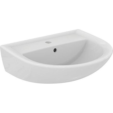 Lavabo Eurovit rond 1 trou pour robinetterie l x H x P : 600 x 160 x 470 mm (1/2)