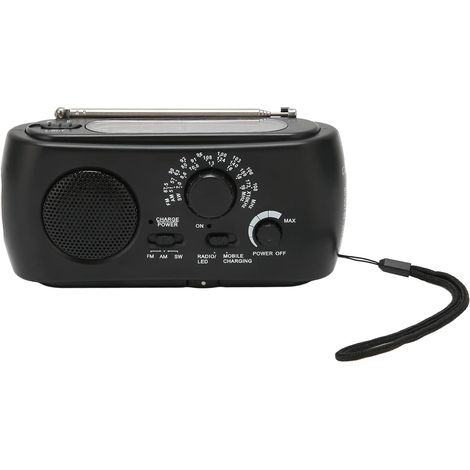 Hoopoocolor Radio d'urgence à Charge Solaire, Prise en Multibande (1/5)