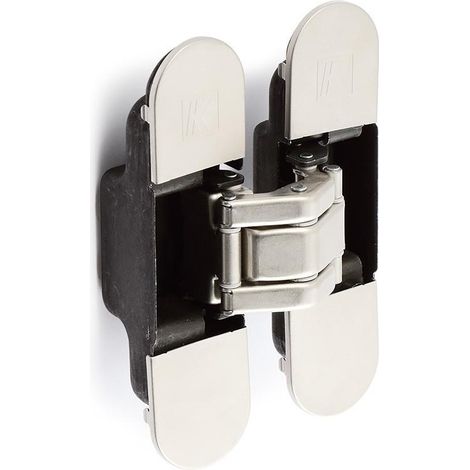 BISAGRA INVISIBLE K-8000 PARA PUERTAS DE PASO APERTURA 180º 60KG. TRIPLE REGULACIÓN 3D (1/2)