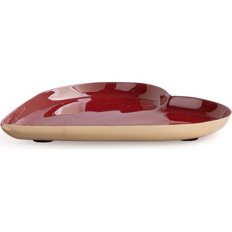 PIATTO A CUORE ROSSO BIZZOTTO BIBURY S D13X1H CM