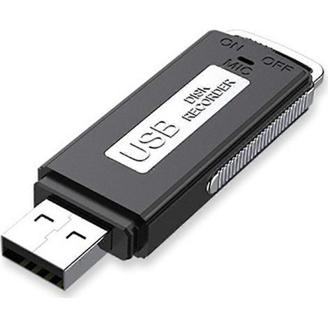 Clé USB 8 Go enregistreur vocal rechargeable. enregistreur audio numérique pour PC. réunions et entretiens (1/5)