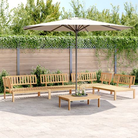 5-tlg. Garten-Sofagarnitur aus Paletten Massivholz Akazie (1/5)