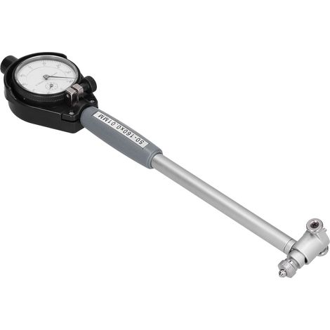 Comparateur à cadran 0,01mm précision, outil de mesure en alliage d'aluminium, plage 50-160mm, kit complet (1/5)