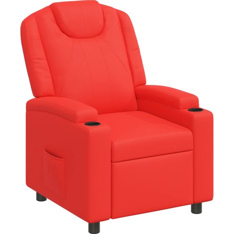 Liegestuhl Rot 75 x 95 x 106 cm Stoff vidaXL (1/5)