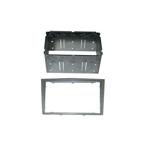 Adaptateur autoradio Double DIN - AUTOLEADS - Opel Vectra 2005 - 2 DIN - Gris foncé - Cage métallique