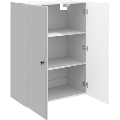 Armadietto a muro Mobiletto a muro Bianco Lucido 66 x 34,5 x 90 cm DAS849767 (1/5)