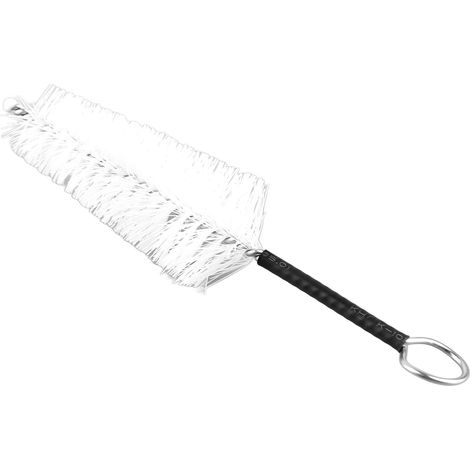 Petite brosse de nettoyage pour embout buccal, manche en métal, matériau en fibres douces, résistante aux rayures et à la rouille, petit outil de nettoyage. (1/5)