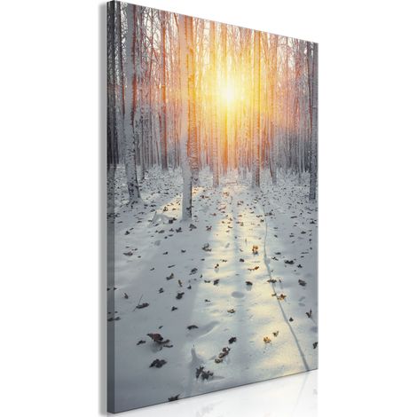 Gemälde – Winternachmittag (1-teilig) vertikal (1/3)