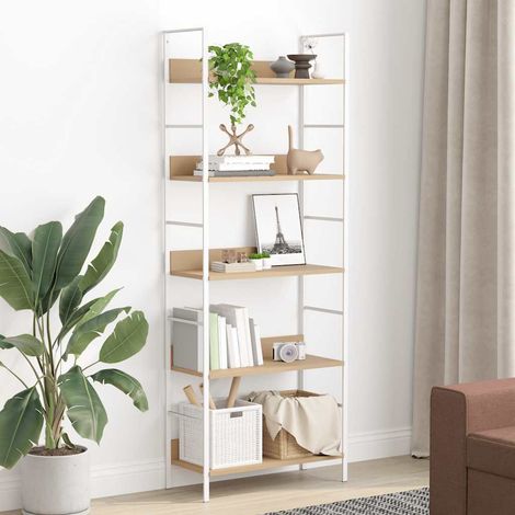 Maison Exclusive - Bücherregal 5 Regalböden Eiche 60x27,6x158,5 c