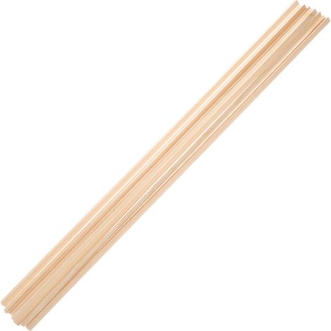 Molding Strip - Bois Triangulaire Isocèle 50 x 0,6 x 0,6 cm - Pour Décoration Murale Fenêtre Mobilier DIY - Lot de 10 (1/5)