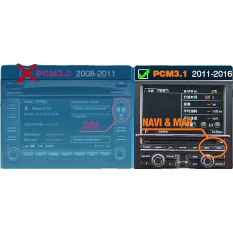 Módulo inalámbrico Android Auto CarPlay, conectividad WiFi, soporte para múltiples cámaras, para Porsche PCM3.1 (1/2)