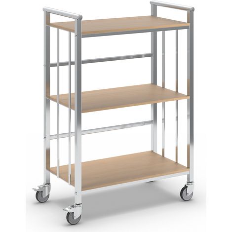 eurokraft pro, Chariot de bureau, force 100 kg, 3 niveaux, L (1/5)
