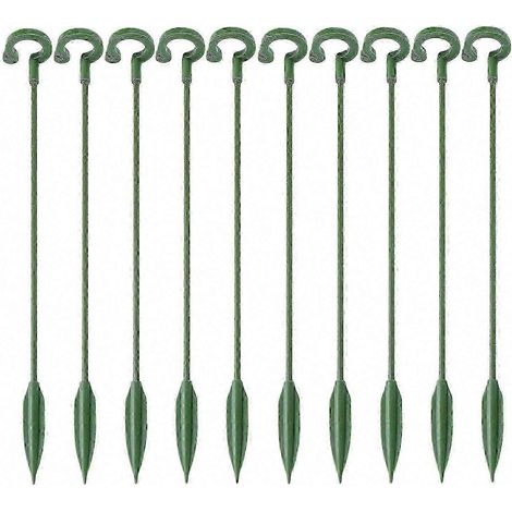 10 Pflanzenstützstäbe mit Clips für Amaryllis, Tomaten, Orchideen, Lilien, Pfingstrosen, Rosen – Gartenblumenstäbe (1/5)