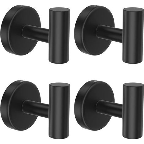 Ganci - 4 pezzi - Ganci appendiabiti - Ganci - Gancio appendiabiti - Acciaio inossidabile - Gancio portachiavi - Gancio a ventosa - Ganci - Appendi asciugamani - Gancio da parete - Gancio da parete - (1/5)