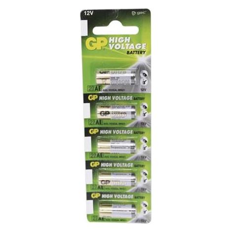 Ampoule 5 piles Alkalinas GP 27A 12V GSC 009000176