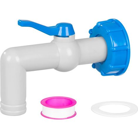 Ventil Strend Pro, Garten, 1"- 90°, 168 mm, mit Reduzierung für IBC-Tank, PVC
