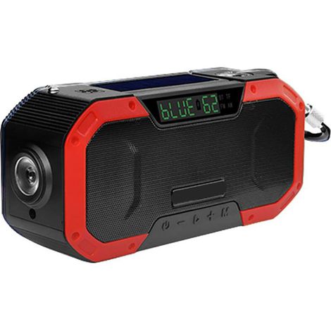 Radio de survie solaire et manivelle avec lampe torche, power bank et alarme SOS pour randonnée camping (1/5)