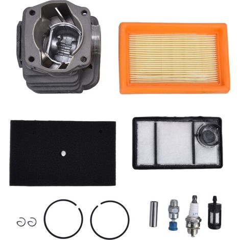 Kit de Filtre à Air et Carburant avec Piston Cylindre 49mm pour Scie à Béton Stihl TS400 - Remplace 4223 020 1200