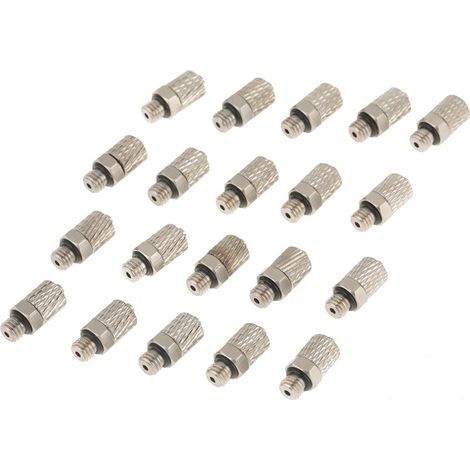Mini raccord pneumatique M5 4mm, 20 pièces, connecteur mâle droit, tuyau rapide (1/5)