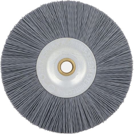 Ortviai Brosse de débourrage pour machine à clés en nylon souple – Ø120 x Ép.15 x ∅int.10 mm (1/5)