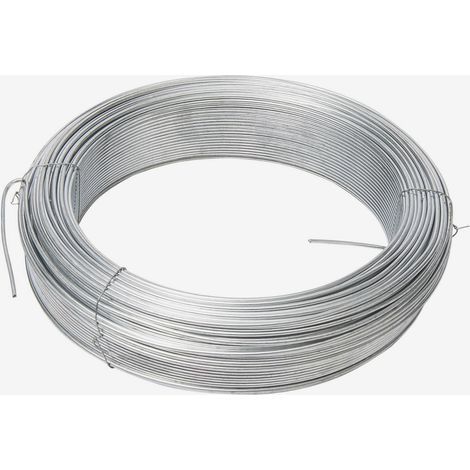 Werka Pro – Fil de fer galvanisé Ø2,4mm – Acier galvanisé haute résistance – Longueur 100 m – Résistance à la corrosion accrue