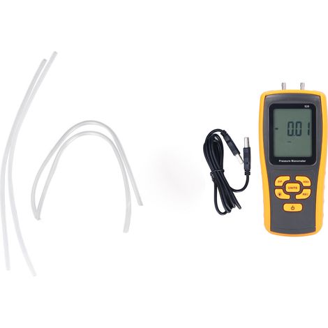 Manomètre numérique ABS caoutchouc testeur pression air gaz portatif pour résistance filtre vitesse vent (1/5)