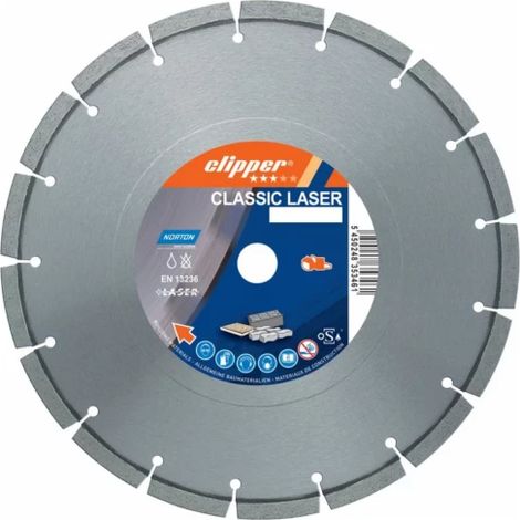 Disque diamant CLASSIC UNIVERSAL LASER Ø300 NORTON CLIPPER (1/3)