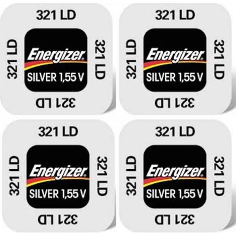 .4 piles Energizer 321LD SR616SW.