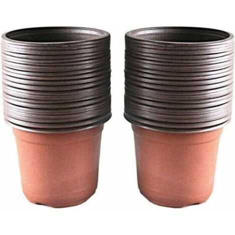 Lot de 100 Pots en Plastique pour semis et Plant, 10 cm