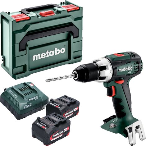 Taladro atornillador a batería Metabo BS 18 LT 18 V 60 Nm ( 602102500 ) + 2x batería recargable 4,0 Ah + cargador + metaBOX