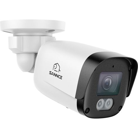 Caméra de Sécurité POE 5MP CCTV avec Détection des Humains/Véhicules, Audio Bidirectionnel, Enregistrement de Surveillance Extérieure 24/7, Détection Intelligente de Mouvement 2.0 (1/5)