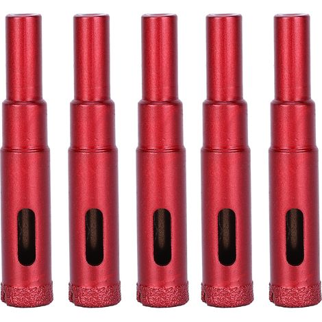 5 pièces foret diamant trépan perceuse électrique pour marbre granit béton verre céramique carrelage Φ12 mm (1/5)
