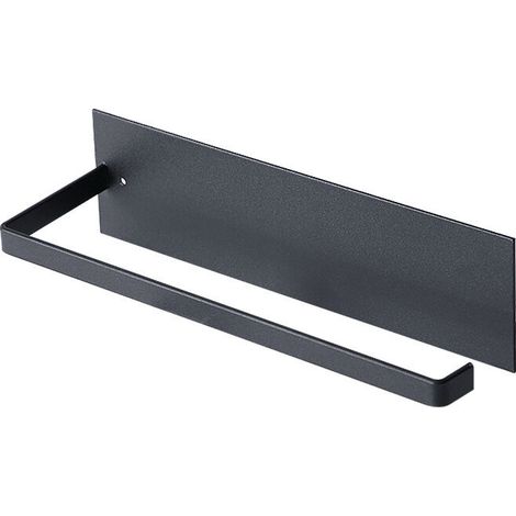Porte-Rouleau de Cuisine Noir sans perçage - Support de Rouleau à gâteau - Auto-adhésif Pratique - Support de Rouleau sous l'armoire pour Cuisine (1/5)