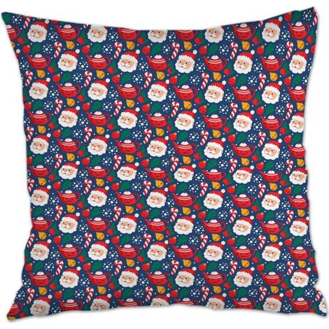 Housse de coussin 45x45 cm carrée à fermeture éclair invisible pour chambre à coucher salon (1/5)