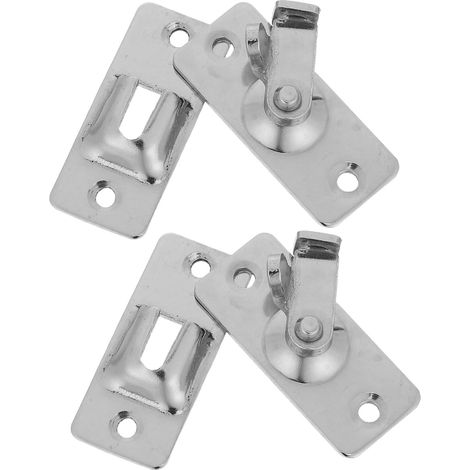 Verrou de Sécurité pour Porte Coulissante 90° en inox, Lot de 2 (1/5)