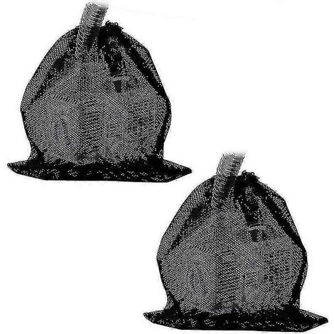 Sacs filtrants pour pompe à eau, sacs de protection pour pompe à eau, sacs filtrants, sacs en filet adaptés aux aquariums, jardins, bassins, 4747 cm, lot de 2, noir. (1/5)