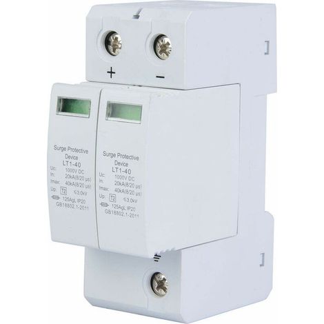 Parafoudre Photovoltaïque Protecteur 2P Foudre Ménage Dispositif Protection Montée Subite (1/5)