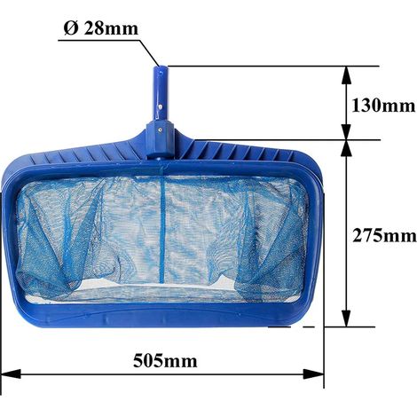 Accessoires de piscine Filet à feuilles (Deepen Blue Net) Support de poteau de piscine en plastique, crochets télescopiques réglables, filet à feuilles avec tige télescopique en aluminium et support d (1/5)