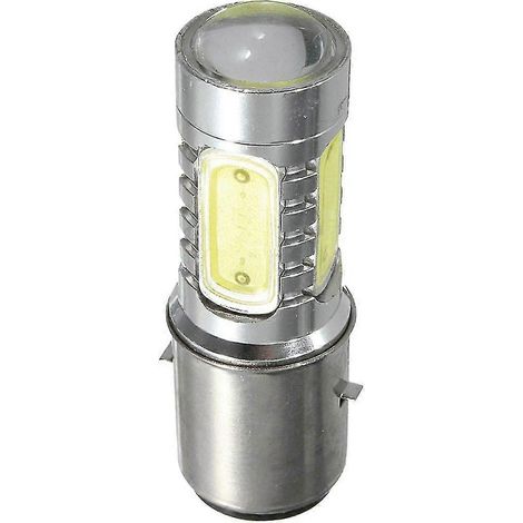 Ampoule LED blanche 12 V BA20D H6 4 COB pour phare de moto, vélo, cyclomoteur, quad (1/5)