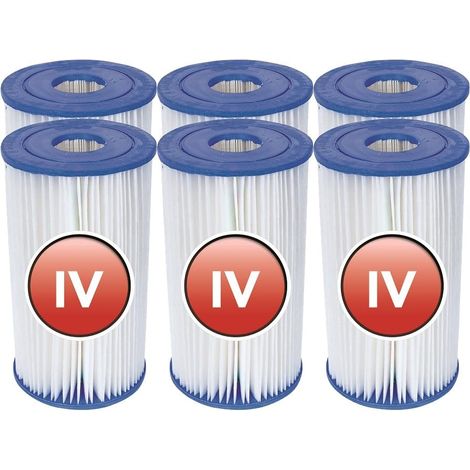 Für Bestway 58095 Typ IV/B Patronenfilter - Sechs Stück (1/4)