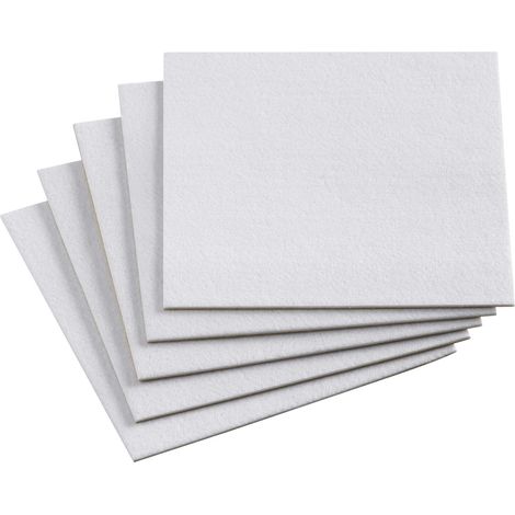 Metafranc WU0645546 Filzgleiter quadratisch, selbstklebend Weiß (L x B) 200 mm x 200 mm 1 Set