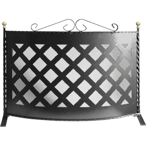 Parascintille per Camino Box in Acciaio FERLIVING - 70x55h cm