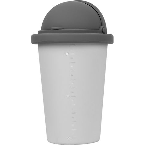 Mülleimer, Mülleimer, Mini-Glas, Mini-Zubehör mit Deckel, Gadgets zur Aufbewahrung und Organisation, Schwarz/Grau