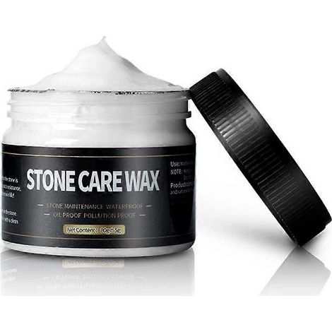 Cire à polir pour marbre, cire d'entretien pour pierre, 80 g, pâte céramique, cire de polissage réparatrice adaptée au marbre (1/4)
