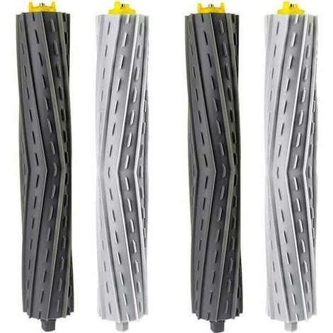 FENOPLASTICALot de 4 brosses à rouleaux de rechange pour aspirateurs Roomba séries 800, 900, 850, 860, 861, 866, 870, 880, 890, 900, 960, 980, 981, 985. (1/4)