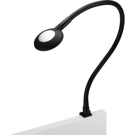 JUNKER Lighting LED Bettleuchte / Leseleuchte LUCE schwarz mit flexiblem Leuchtenarm und Touchsensor (1/5)