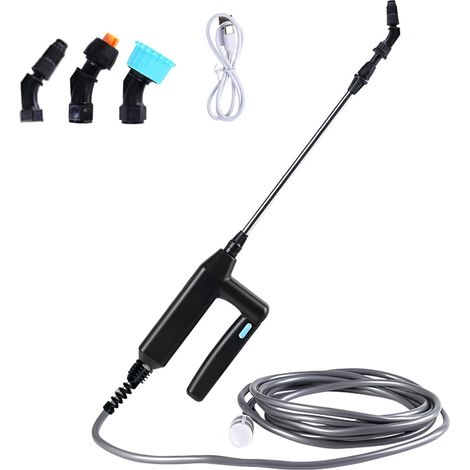 Pulvérisateur Électrique - 7,4 V - 2400 mAh - Tuyau 5 M - 3 Buses Réglables - Pour Jardin Toiture Pelouse (1/5)