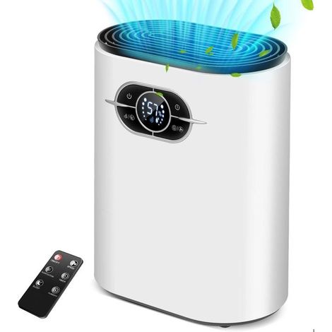 1 Déshumidificateur,45W,Réservoir 1200ml,Télécommande,Mode Veille,Surface 21-30m² (1/5)